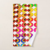 Psychedelisches Gewebe Badhandtuch Set (Handtuch)
