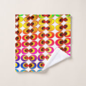 Psychedelisches Gewebe Badhandtuch Set (Waschlappen)