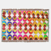 Psychedelisches Gewebe Decke (Vorderseite)