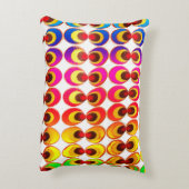 Psychedelisches Gewebe Dekokissen (Rückseite(Vertikal))
