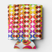 Psychedelisches Gewebe Dosenkühler (Rückseite)