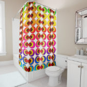Psychedelisches Gewebe Duschvorhang (Beispiel)