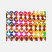 Psychedelisches Gewebe Fleecedecke (Vorderseite (Horizontal))