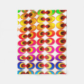 Psychedelisches Gewebe Fleecedecke (Vorderseite)