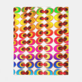 Psychedelisches Gewebe Fleecedecke (Vorderseite)