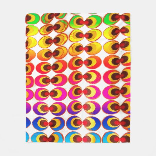 Psychedelisches Gewebe Fleecedecke (Vorderseite)