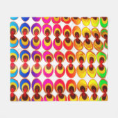 Psychedelisches Gewebe Fleecedecke (Vorderseite (Horizontal))