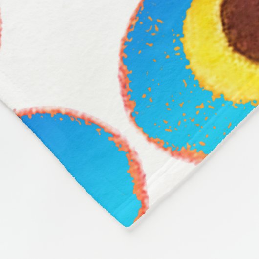 Psychedelisches Gewebe Fleecedecke (Ecke)