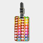 Psychedelisches Gewebe Gepäckanhänger (Vorderseite vertikal)