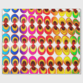 Psychedelisches Gewebe Geschenkpapier (Flach)