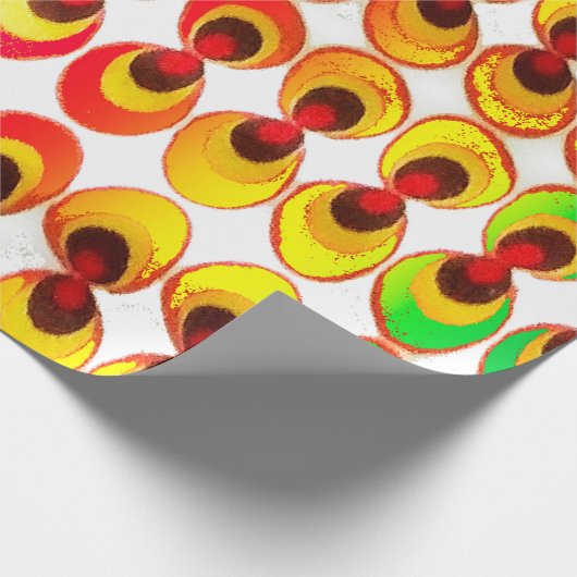 Psychedelisches Gewebe Geschenkpapier (Ecke)