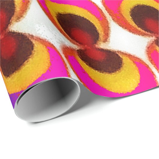 Psychedelisches Gewebe Geschenkpapier (Rolleneckpunkt)