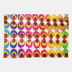 Psychedelisches Gewebe Geschirrtuch
