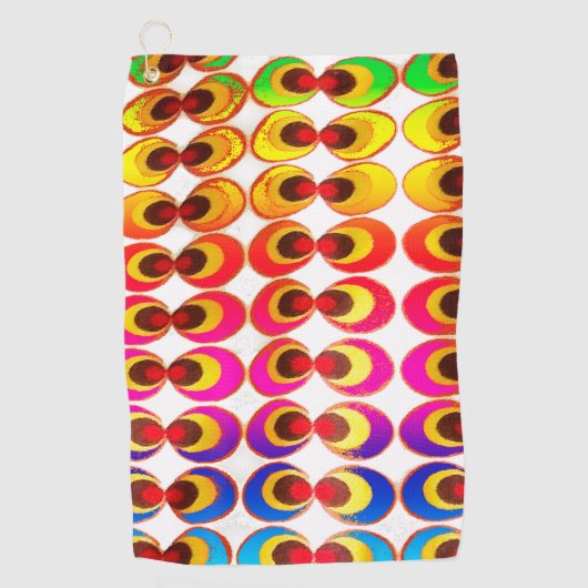 Psychedelisches Gewebe Golfhandtuch (Vorderseite)