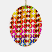 Psychedelisches Gewebe Keramik Ornament (Rechts)