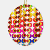 Psychedelisches Gewebe Keramik Ornament (Links)