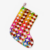 Psychedelisches Gewebe Kleiner Weihnachtsstrumpf (Vorderansicht (hängend))