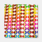 Psychedelisches Gewebe Magnet (Vorne)