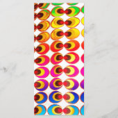 Psychedelisches Gewebe Menükarte (Vorderseite)