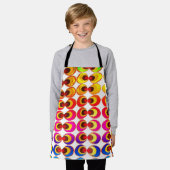 Psychedelisches Gewebe Schürze (Getragen)