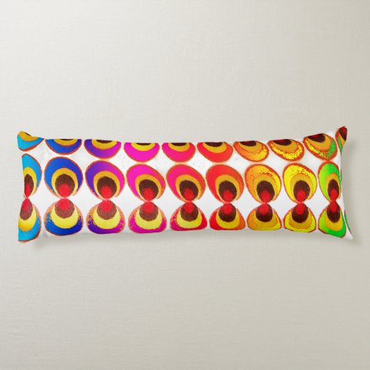 Psychedelisches Gewebe Seitenschläferkissen (Rückseite)
