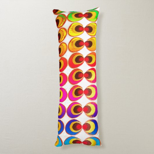 Psychedelisches Gewebe Seitenschläferkissen (Rückseite (Vertikal))