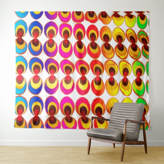 Psychedelisches Gewebe Wandteppich (Beispiel (Horizontal))