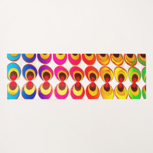 Psychedelisches Gewebe Yogamatte (Rückseite (Horizontal))