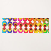 Psychedelisches Gewebe Yogamatte (Vorderseite (Horizontal))