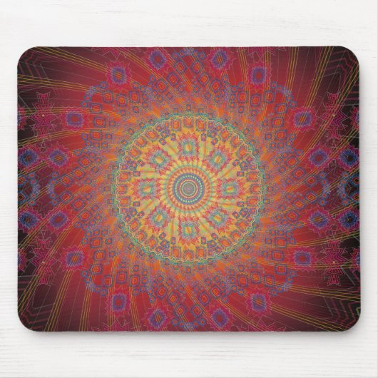 Psychedelisches gewundenes Fraktal Design: Mousepad (Vorne)