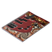 Psychedelisches Gitarren-Notizbuch Notizblock (Linke Seite)