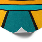 Psychedelisches Gitarristenposter Lebendige Retro- Poster (Ecke)