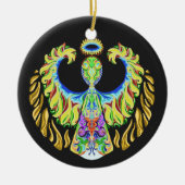 Psychedelisches grelles ~Christmas~Ornament Keramik Ornament (Vorne)
