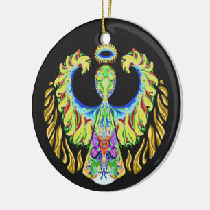 Psychedelisches grelles ~Christmas~Ornament Keramik Ornament