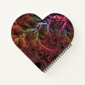 Psychedelisches Groovy Trippy Funky Colorful Frakt Notizblock (Rückseite)