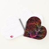 Psychedelisches Groovy Trippy Funky Colorful Frakt Notizblock (Innenseite)