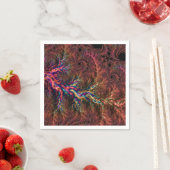 Psychedelisches Groovy Trippy Funky Colorful Frakt Serviette (Beispiel)