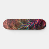 Psychedelisches Groovy Trippy Funky Colorful Frakt Skateboard (Horizontal)