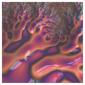 Psychedelisches Groovy Trippy Funky Colorful Frakt Stoff (Nahaufnahme)