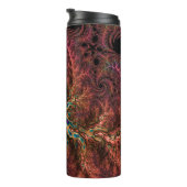 Psychedelisches Groovy Trippy Funky Colorful Frakt Thermosbecher (Nach rechts gedreht)