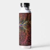 Psychedelisches Groovy Trippy Funky Colorful Frakt Trinkflasche (Links)