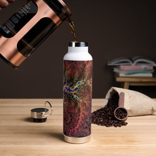 Psychedelisches Groovy Trippy Funky Colorful Frakt Trinkflasche (Kaffee)
