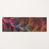 Psychedelisches Groovy Trippy Funky Colorful Frakt Yogamatte (Vorderseite (Horizontal))