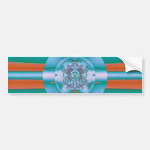 Psychedelisches Grün Autoaufkleber