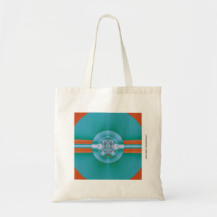 Psychedelisches Grün Tragetasche