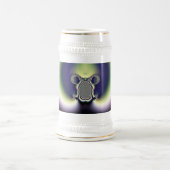 Psychedelisches Herz Bierglas (Mittel)