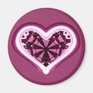 Psychedelisches Herz Magnet