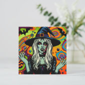 Psychedelisches HexenHalloween-Party (Stehend Vorderseite)