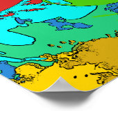 Psychedelisches Hippie Poster (Ecke)