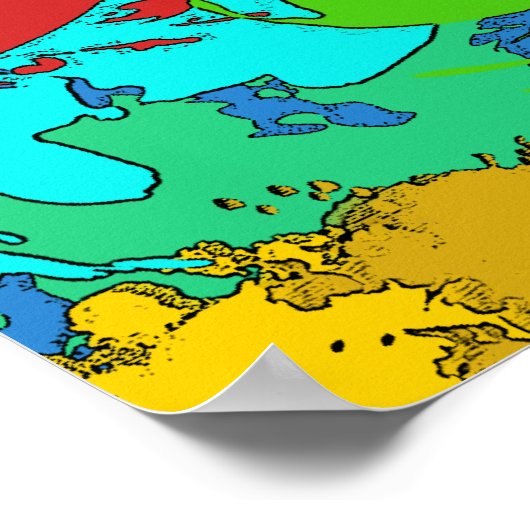 Psychedelisches Hippie Poster (Ecke)